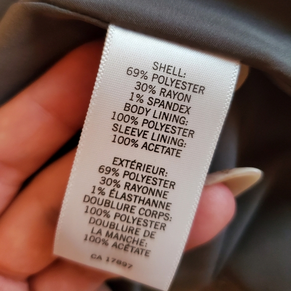 NWOT Banana Republic Sequin Grey Blazer sz 10 - Picture 4 of 4